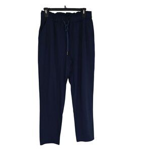 Lululemon Pants Size 8 Womens Navy Blue Elastic Waist Drawstring